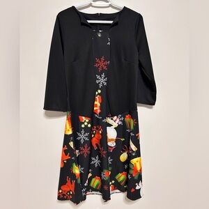 Christmas Dress Women's Size Large party office holiday spirt day festive
